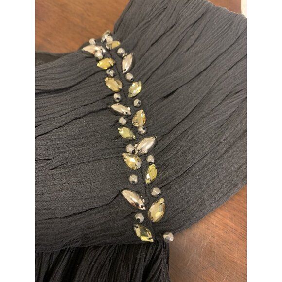 NWT Donna Ricco N.Y. Silk Embellished Boat Neck Empire Waist Formal Dress Size 1 - Picture 9 of 9